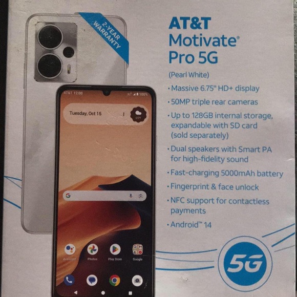 Unlocked Samsung Phones AT&T MOTIVATE PRO 5G (SN509A) 128GB - Pearl ...